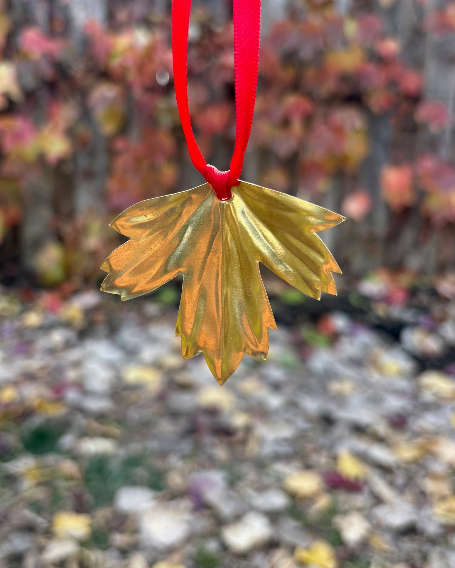 Brass botanical ornament