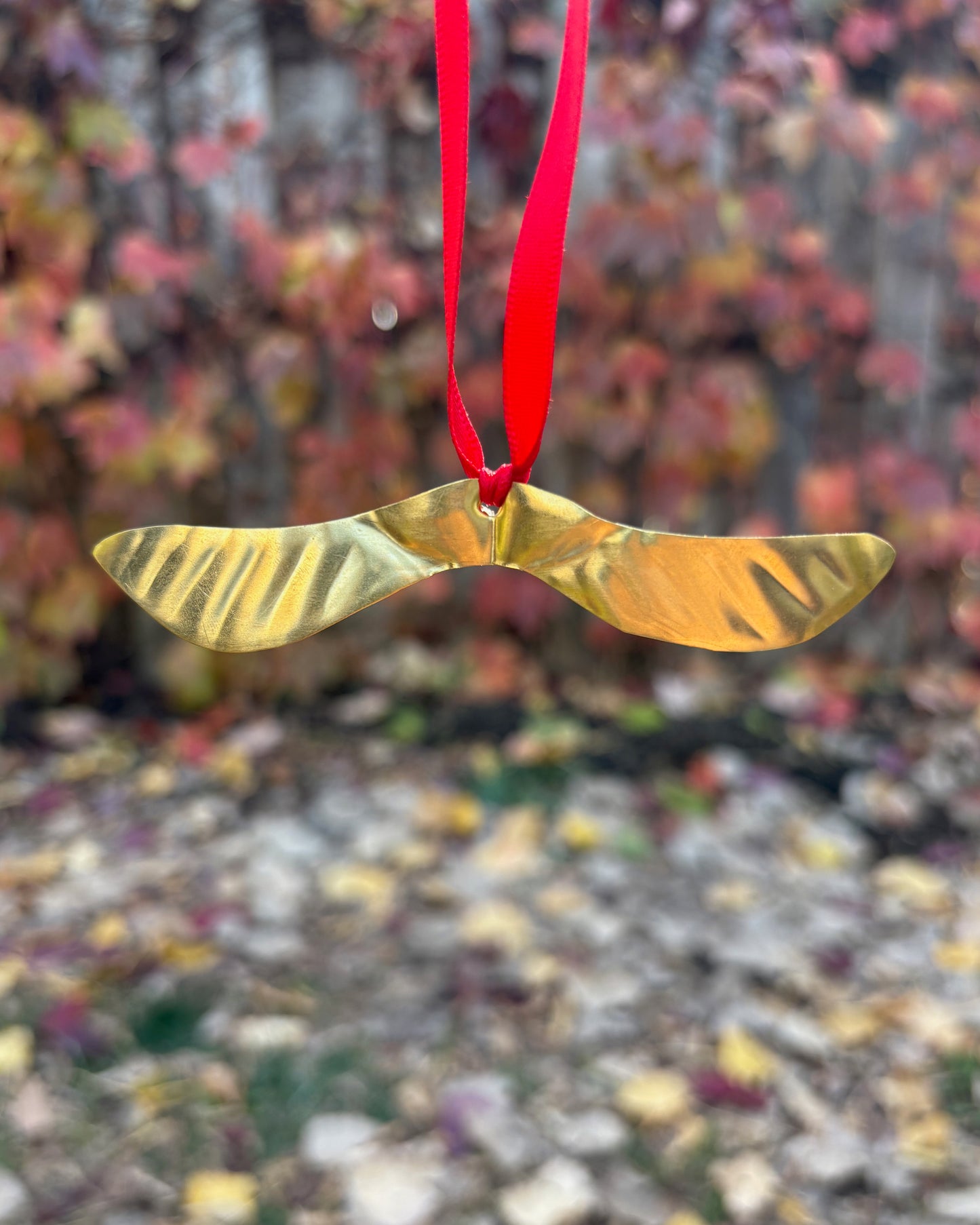 Brass botanical ornament