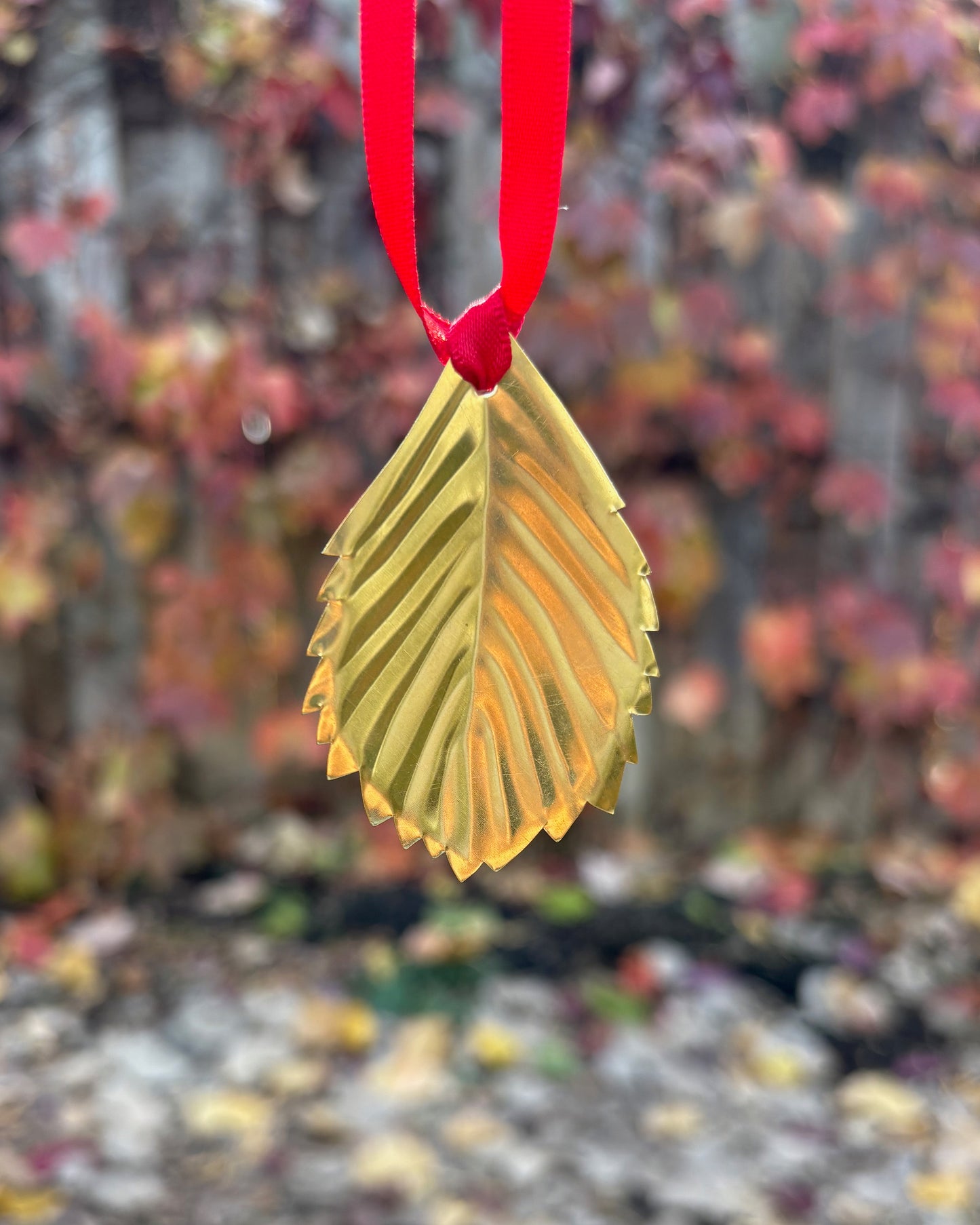 Brass botanical ornament