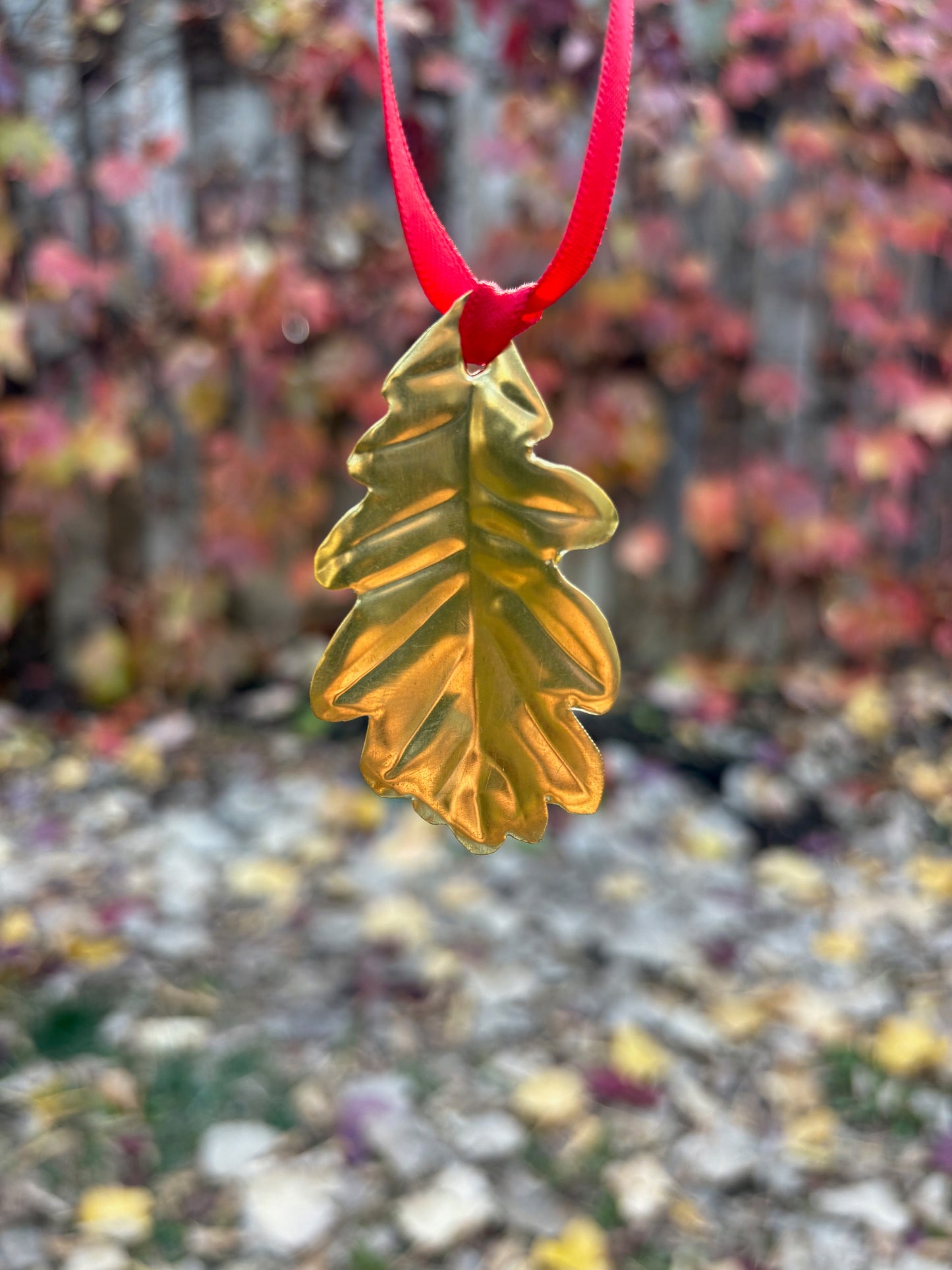 Brass botanical ornament